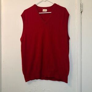 Vintage Barrie 100% Pure Cashmere V-Neck Sweater Vest - Made in Scotland